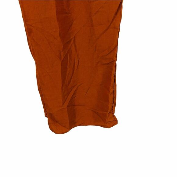 Paisley Raye Hydrangea Pant Burnt Orange Elastic Waist Pants Womens 1X - Picture 4 of 7